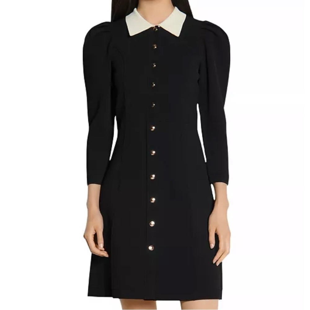Sandro Paris
Milane Balloon Sleeved Dress
Black Dress with Cream Collar